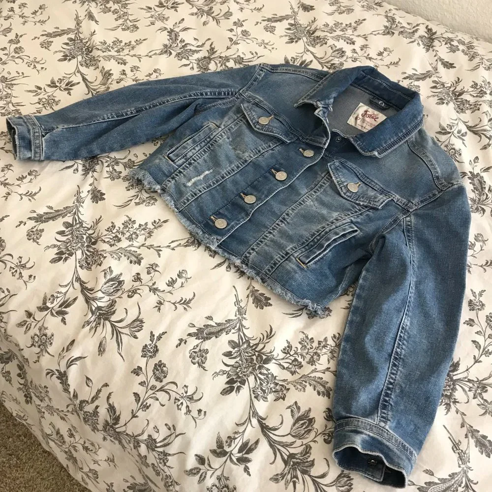 Justice Denim Crop Jacket | Size 6/7
